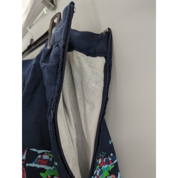 Winter Wonderland Modcloth circle Lined Skirt Size XL Side zip - Picture 5 of 6